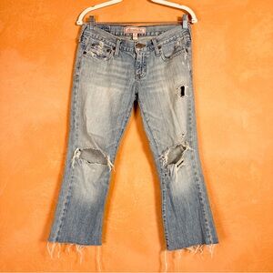 Abercrombie & Fitch Distressed Straight Leg Jeans Size 2R